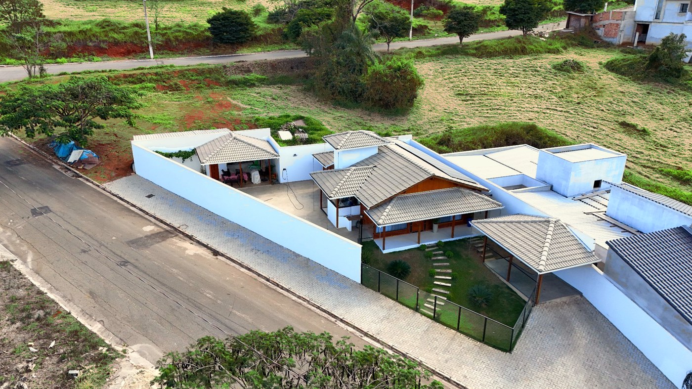 Casa modelo construída no condomínio